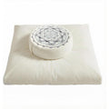 Beige 2‑in‑1 Meditation Cushion Set