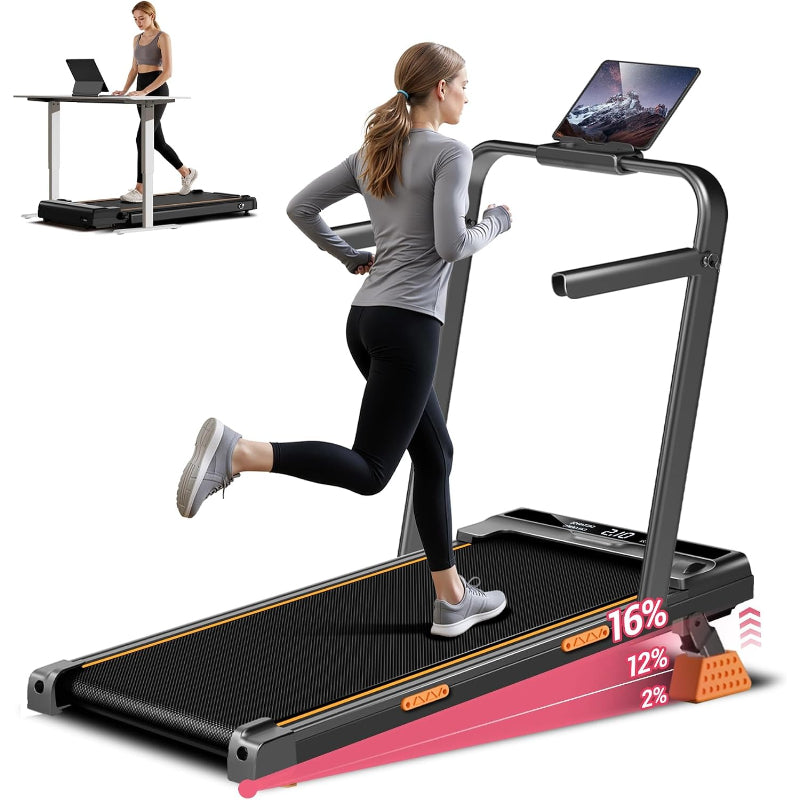4‑in‑1 Foldable Incline Walking Pad Treadmill