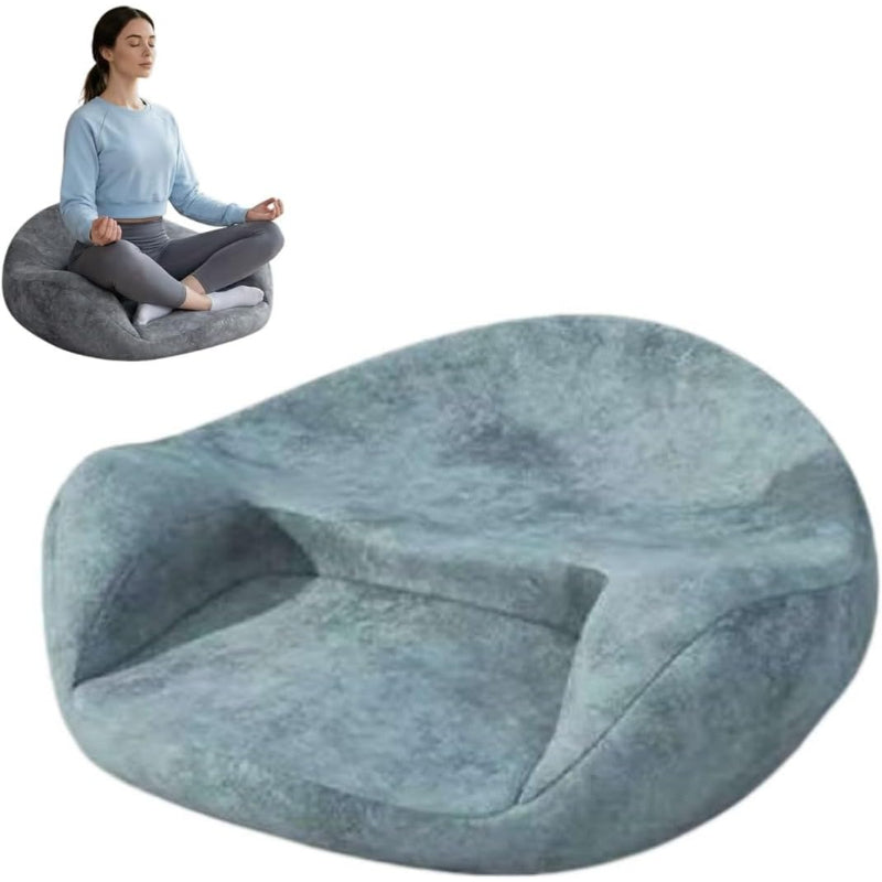 Navy Memory Foam Ergonomic Meditation Cushion