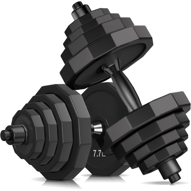Steel Adjustable Dumbbell Set with Connector