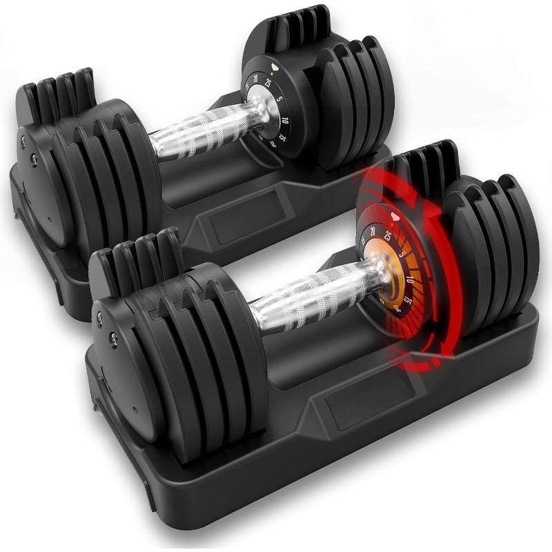 2‑Pack Quick‑Adjust Home Dumbbell Set