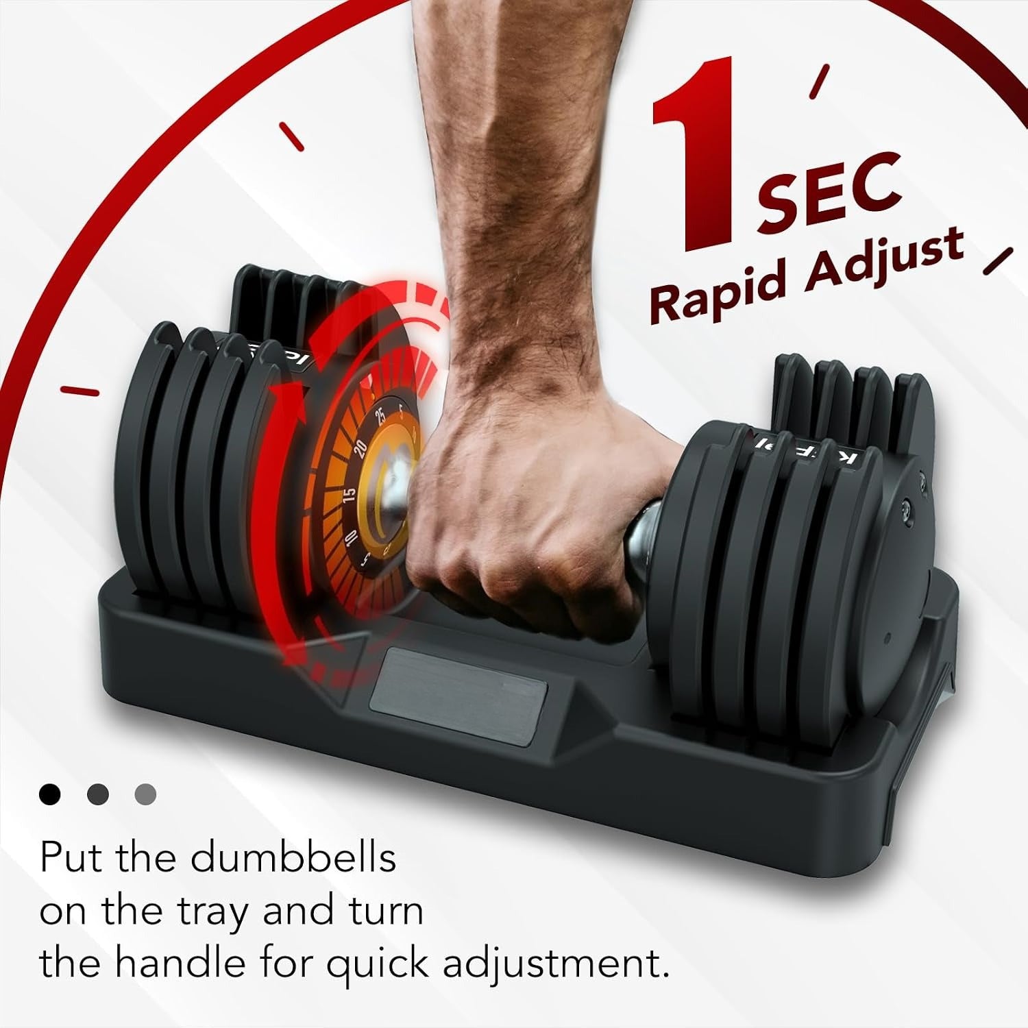 2‑Pack Quick‑Adjust Home Dumbbell Set