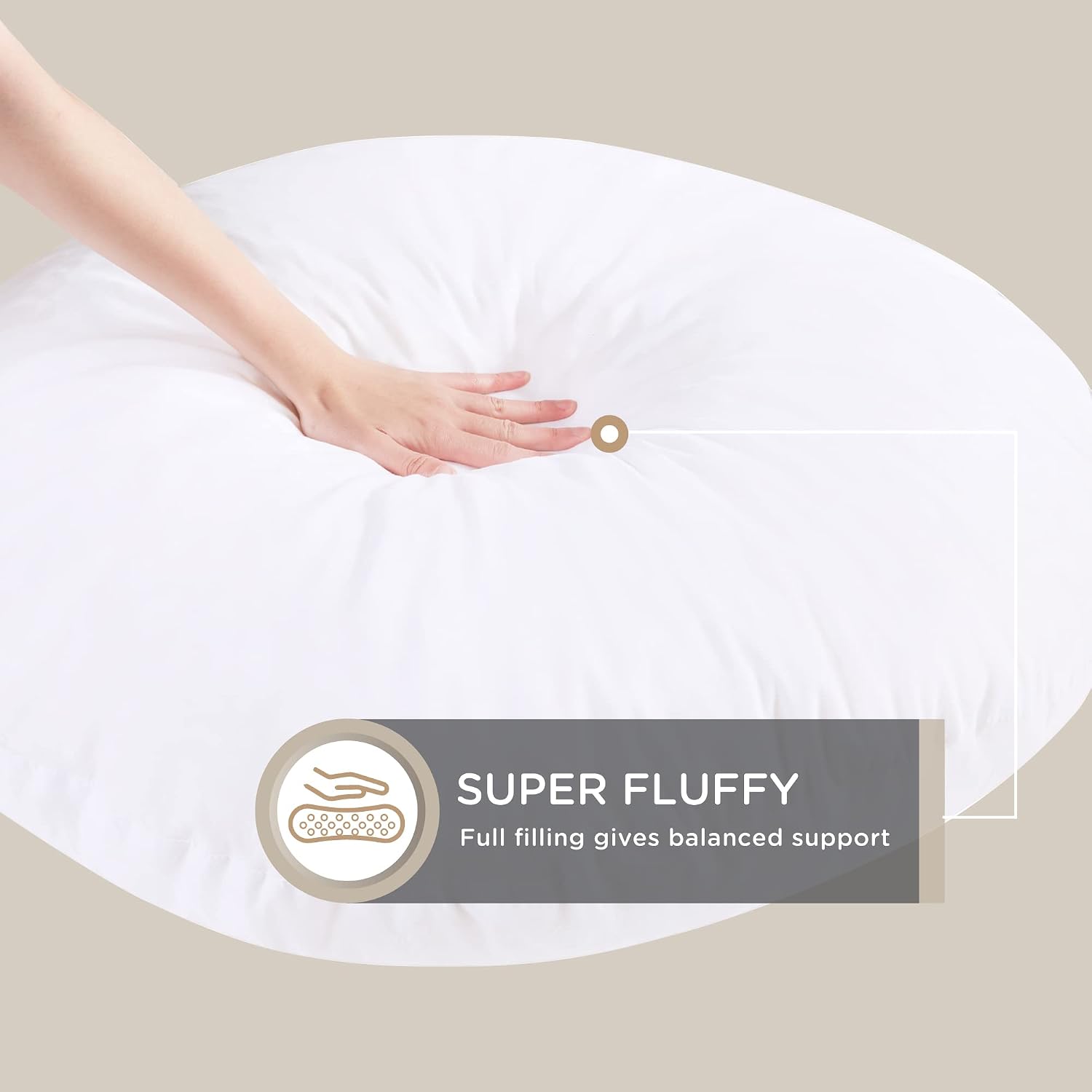 Round Large Adult Meditation Floor Cushion Insert