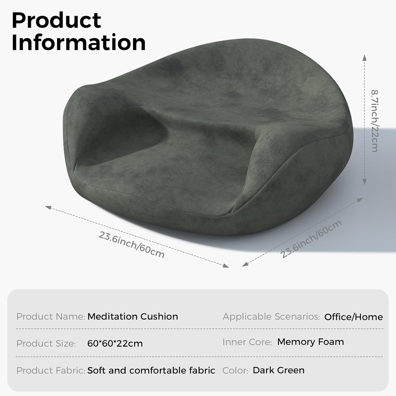 Cross‑Leg Home Meditation Floor Pillow