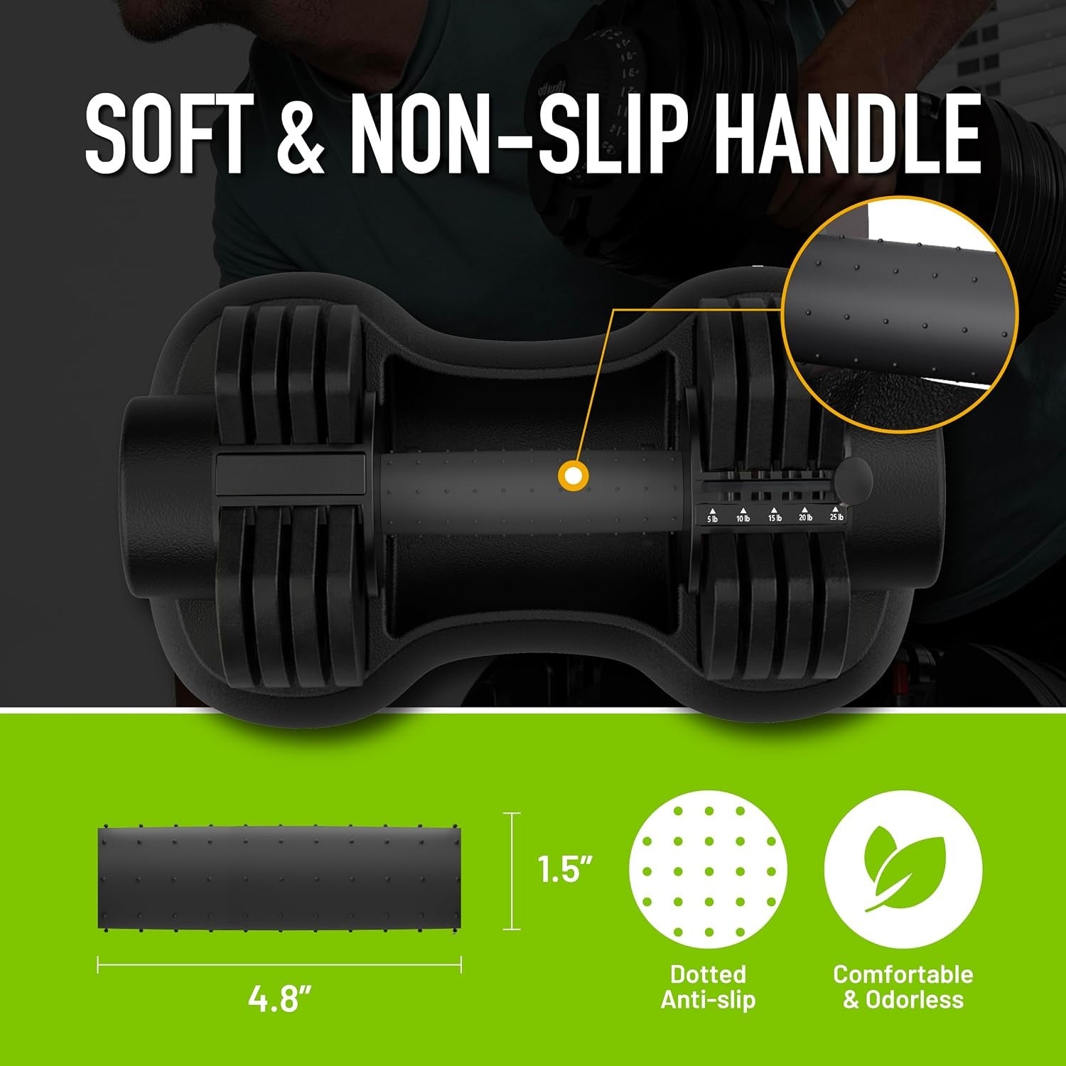 Adjustable Dial Dumbbell Set with Storage Box