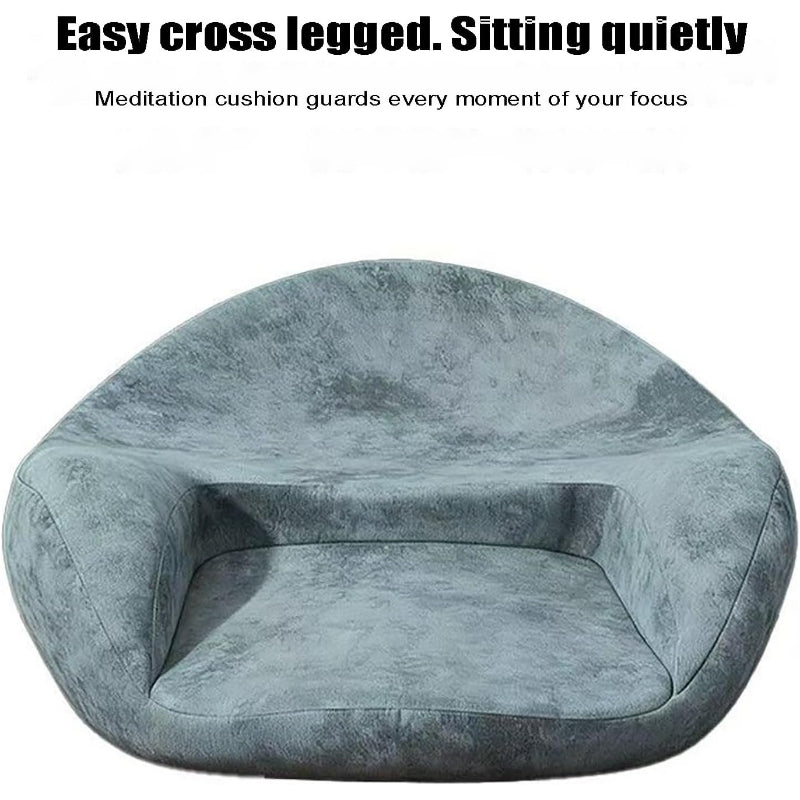 Navy Memory Foam Ergonomic Meditation Cushion
