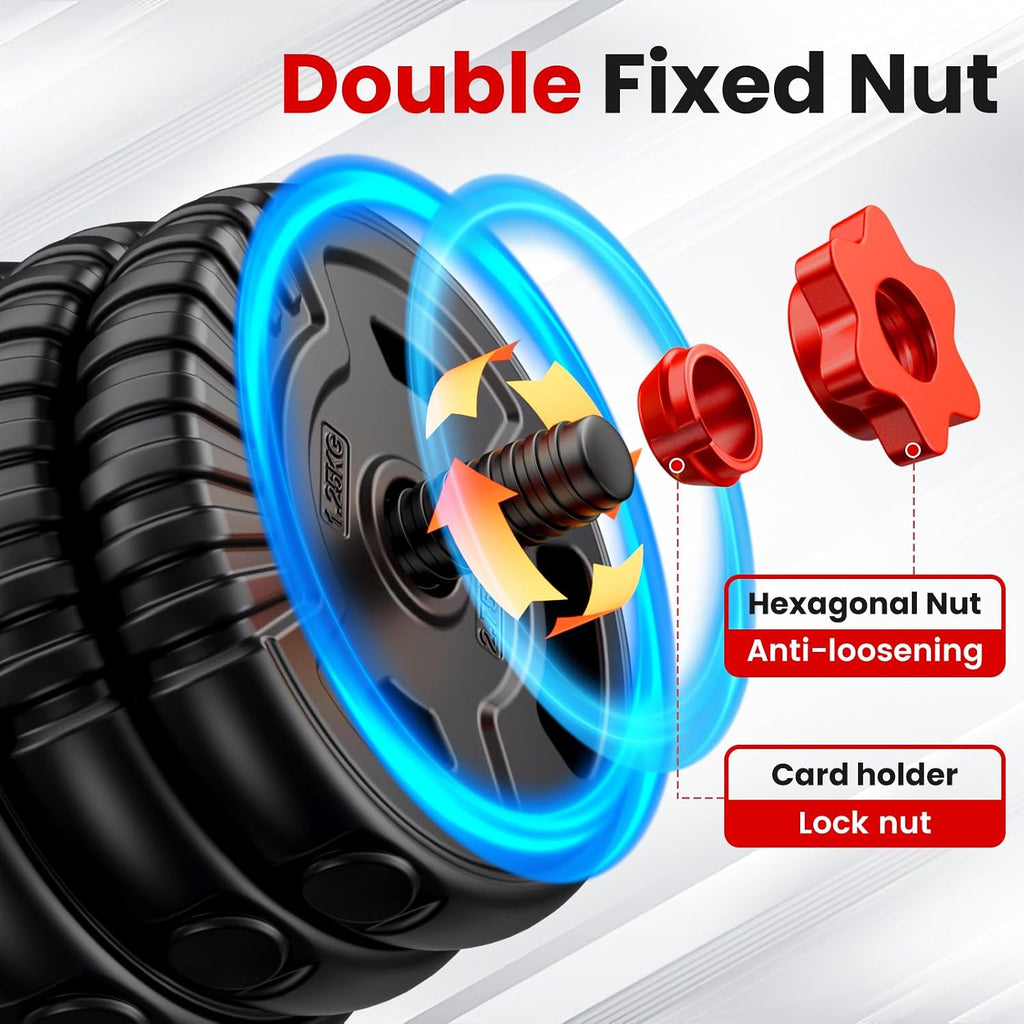 5‑in‑1 Adjustable Dumbbell Set with Connector
