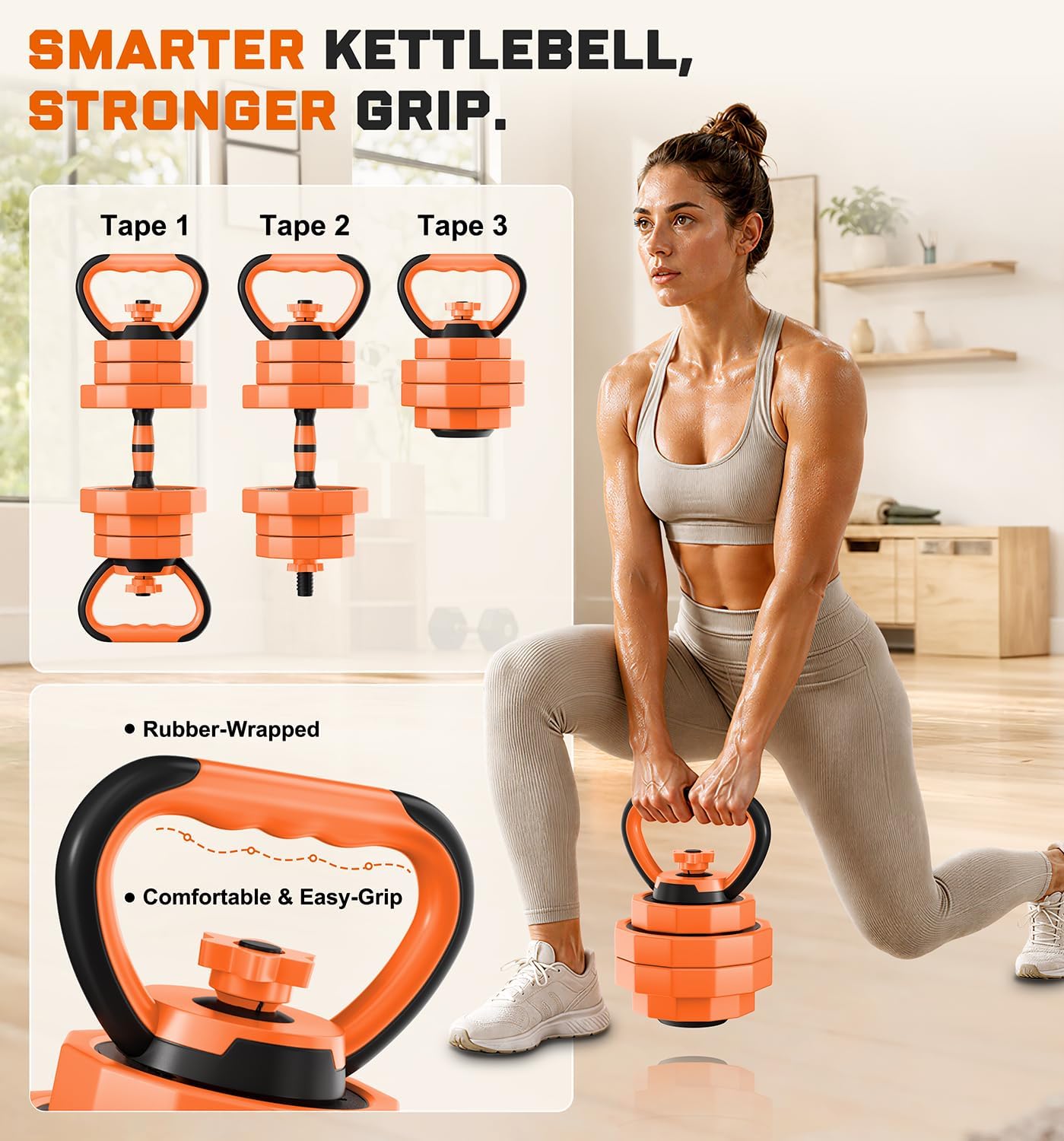5‑in‑1 Adjustable Dumbbell Set with Connector