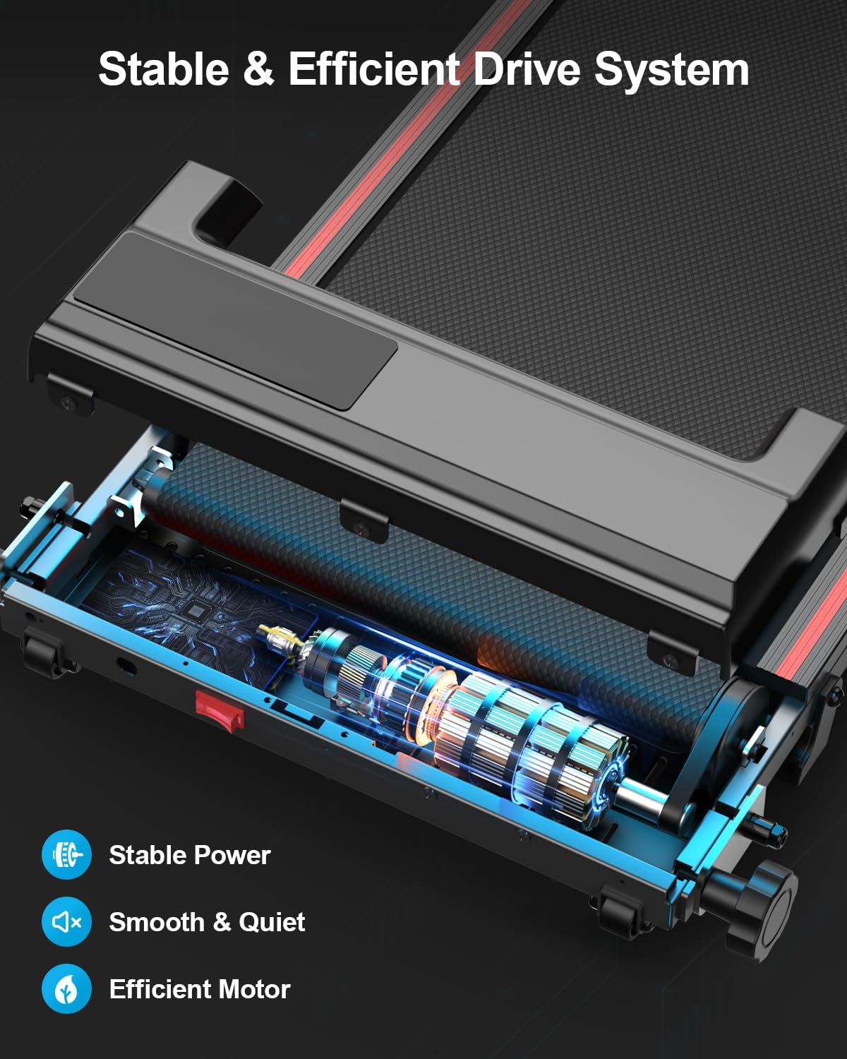 Foldable Incline Under‑Desk Walking Pad
