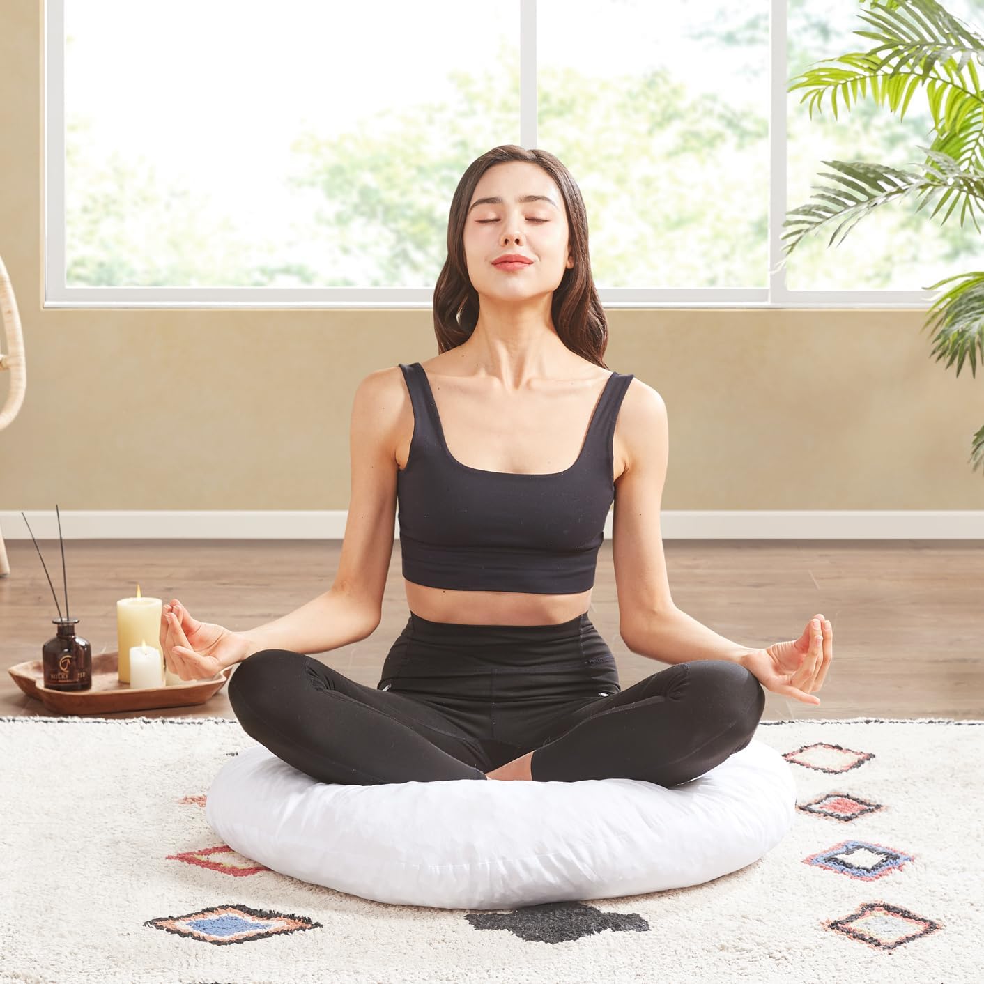 Round Large Adult Meditation Floor Cushion Insert