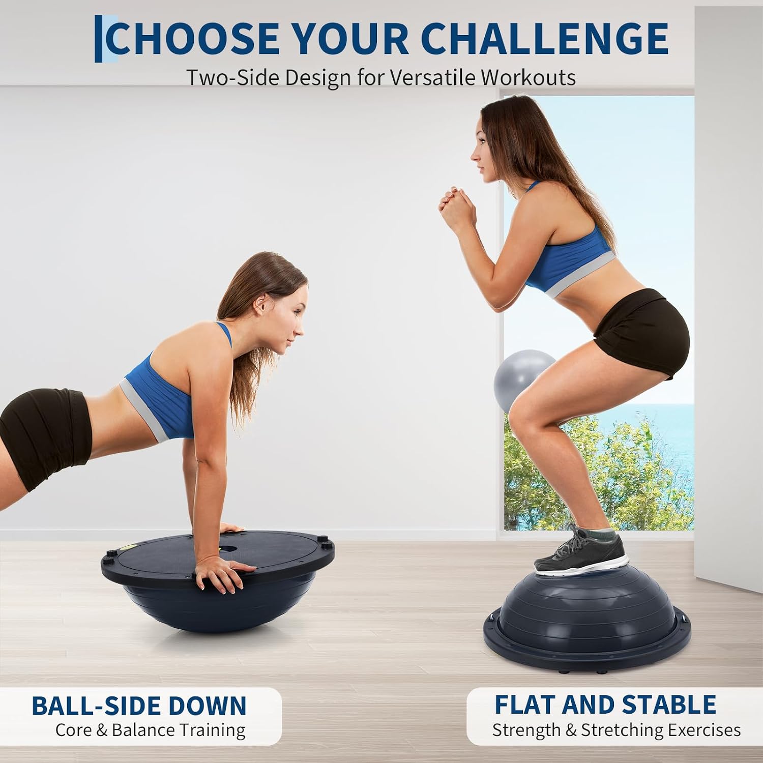 Half Balance Ball Trainer Fitness Kit