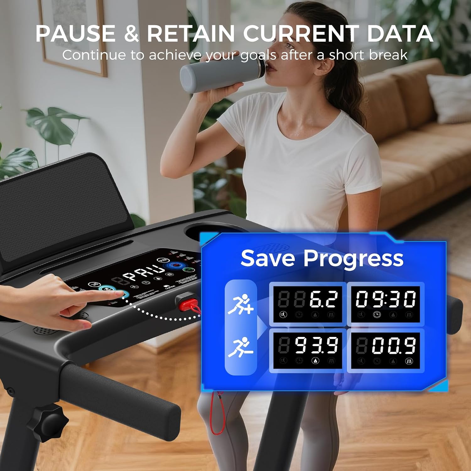 Foldable Incline Home Treadmill