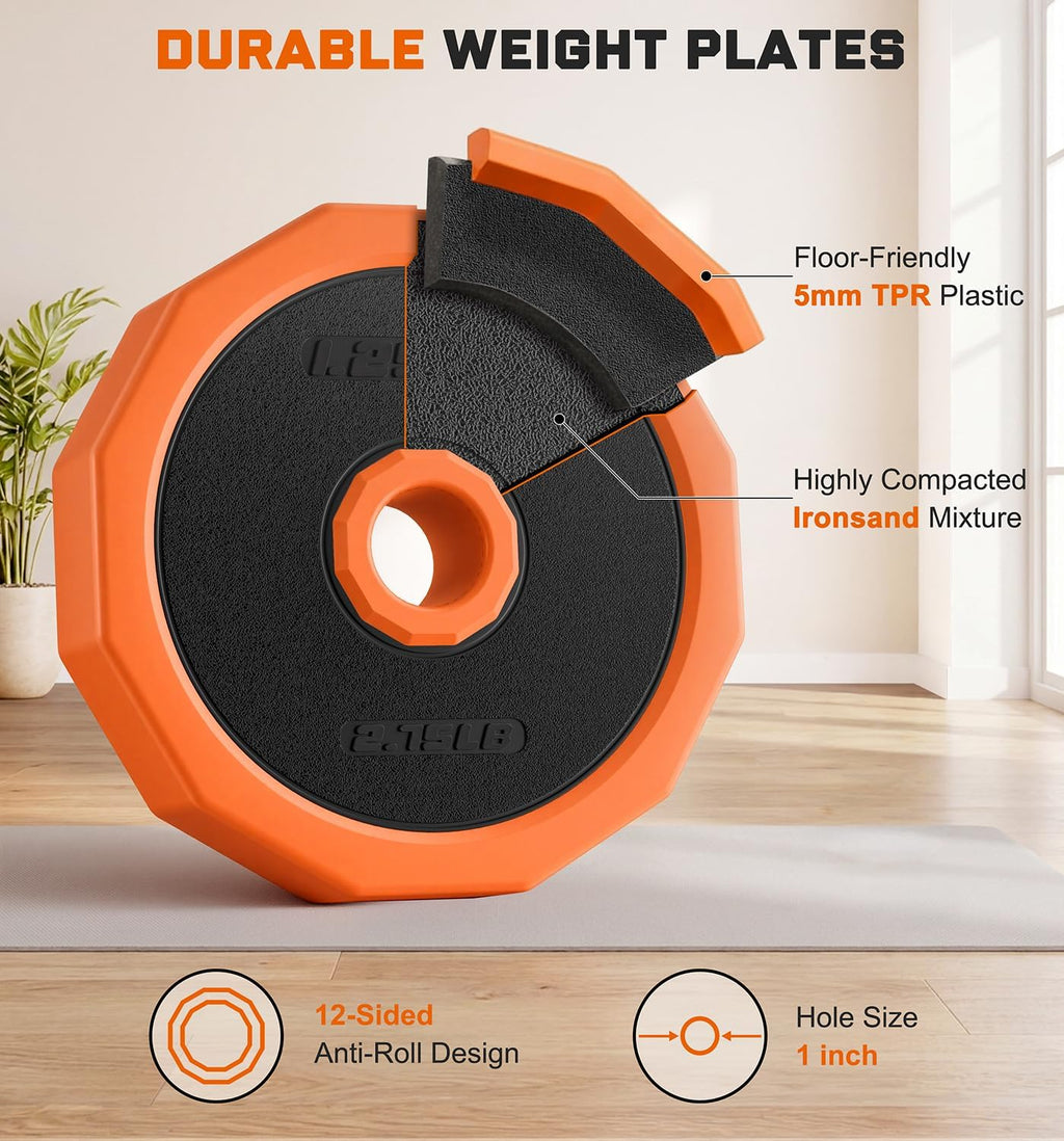 5‑in‑1 Adjustable Dumbbell Set with Connector