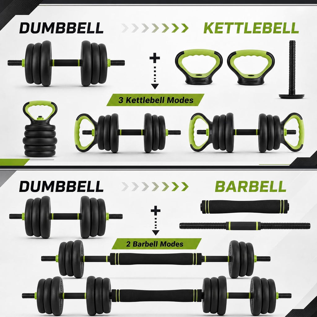 4‑in‑1 Multi‑Purpose Adjustable Dumbbell Set