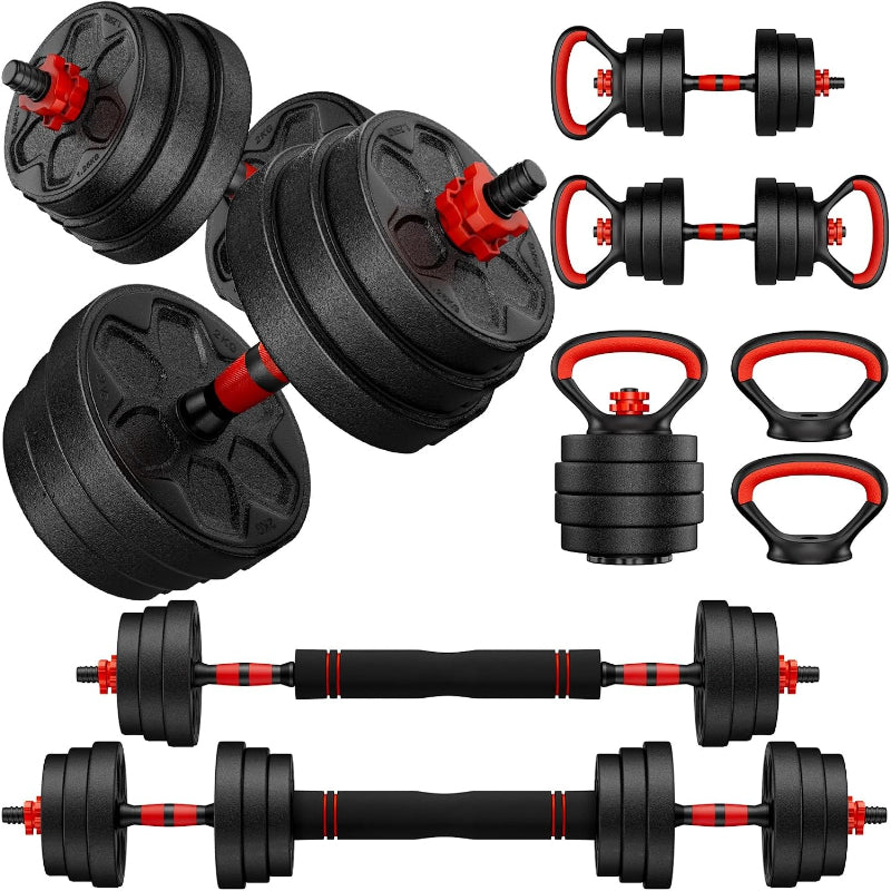 5‑in‑1 Adjustable Dumbbell Set with Connector