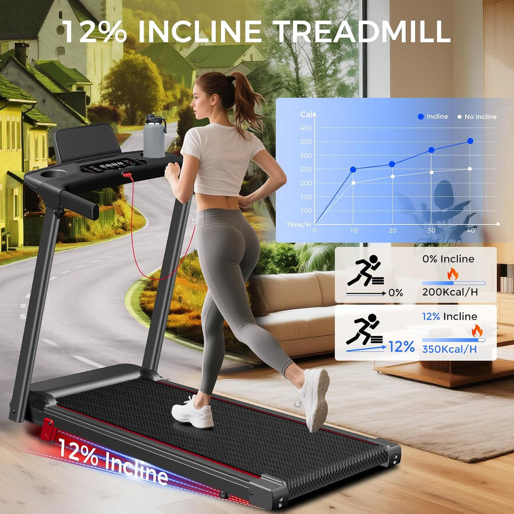 Foldable Incline Home Treadmill
