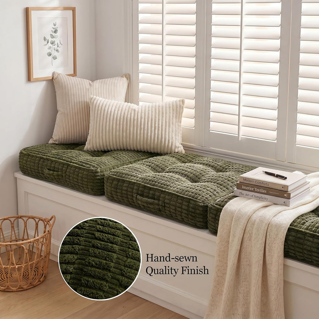 Corduroy Memory Foam Meditation Floor Pillow