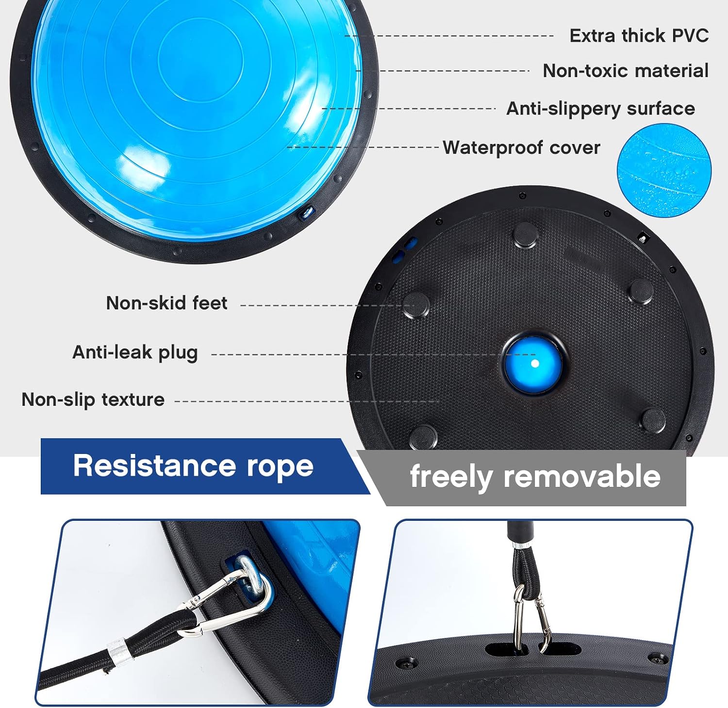 Half‑Ball Trainer Fitness Set with Accessories