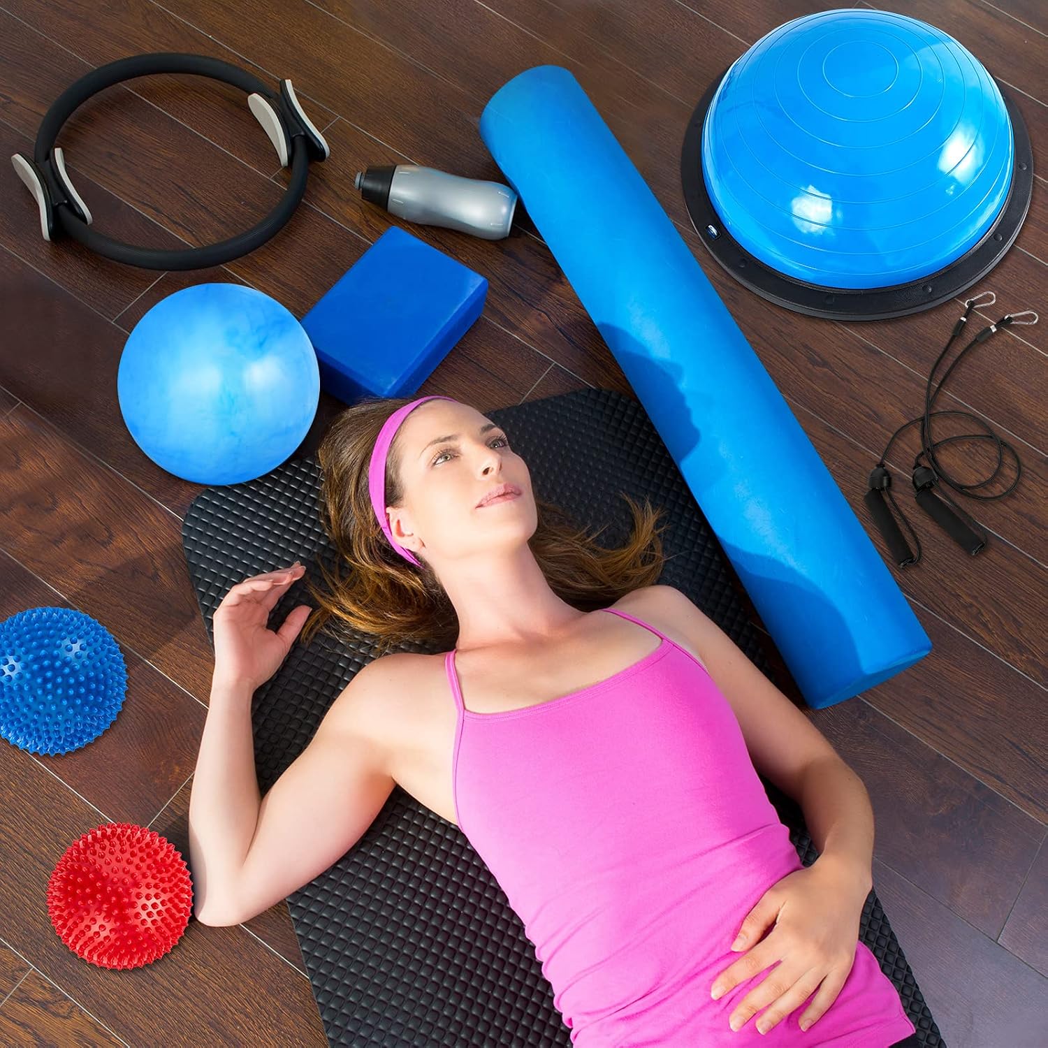 Half‑Ball Trainer Fitness Set with Accessories