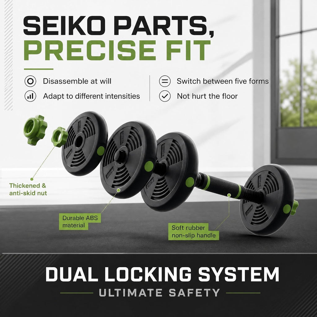 4‑in‑1 Multi‑Purpose Adjustable Dumbbell Set