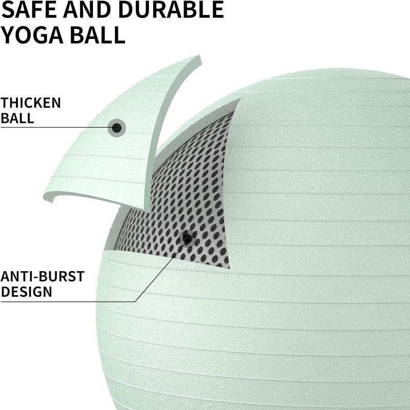 Exercise Yoga Balls Set with Pump