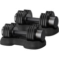 Adjustable Dial Dumbbell Set with Storage Box