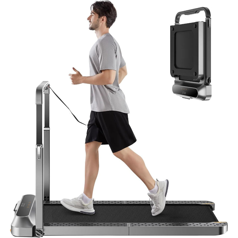 2‑in‑1 Foldable Walking Pad with Handles