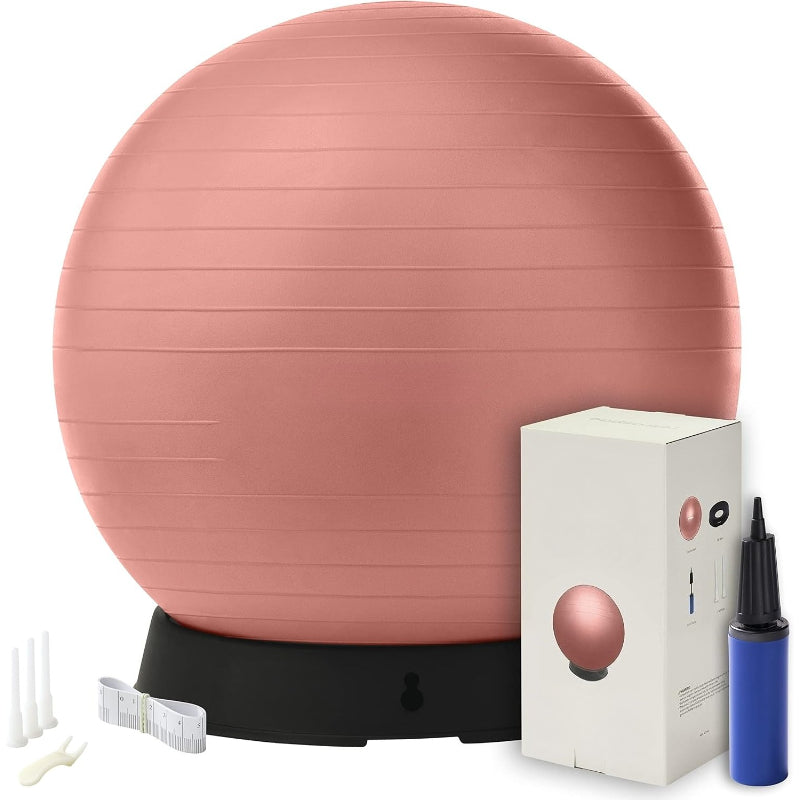 Anti‑Burst Swiss Exercise Ball with Pump
