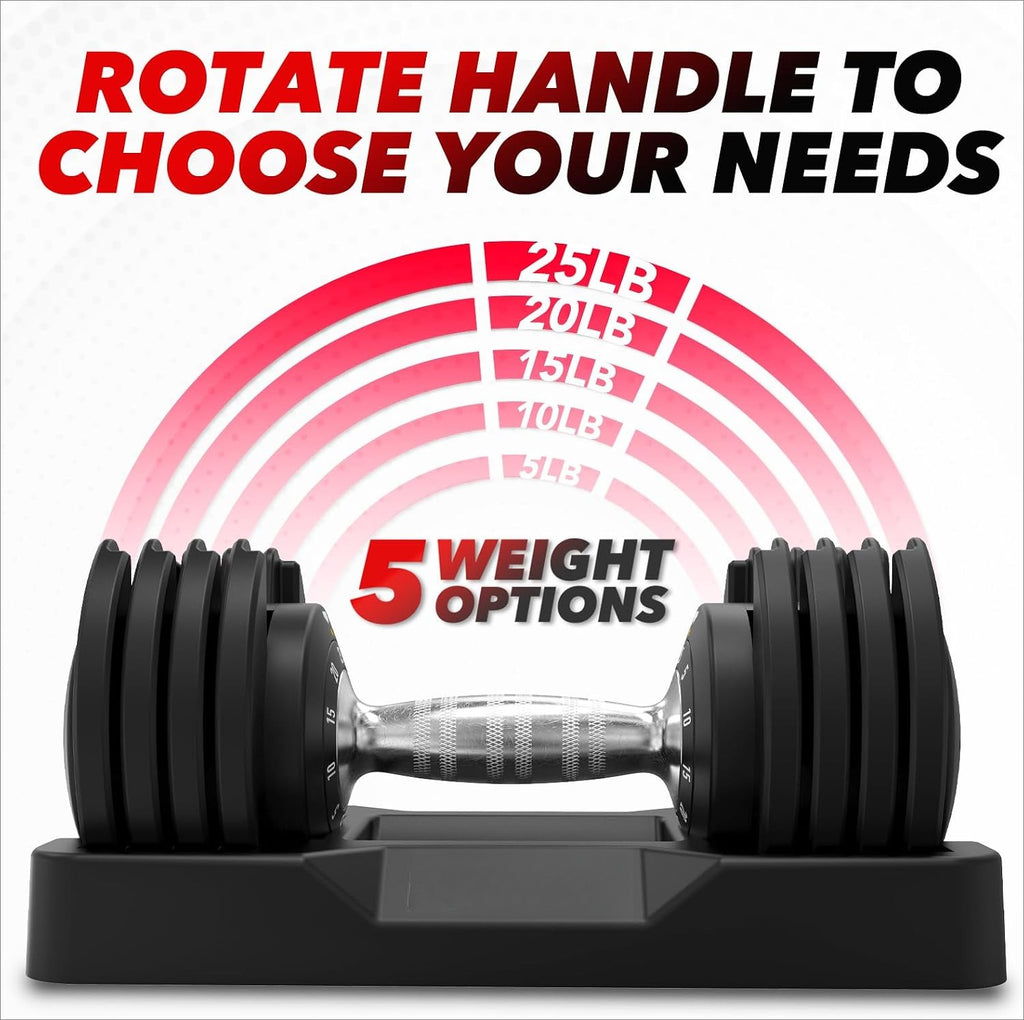 2‑Pack Quick‑Adjust Home Dumbbell Set