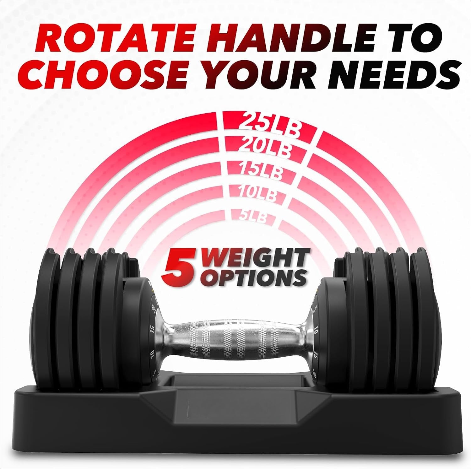 2‑Pack Quick‑Adjust Home Dumbbell Set