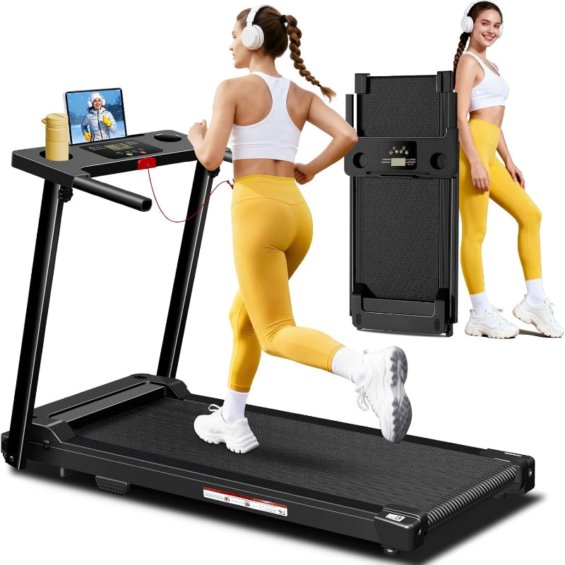 Foldable Portable Home Treadmill with Handles